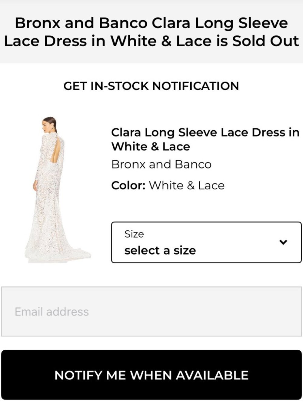 Bronx Banco Clara Long Sleeve Lace Dress - Picture 7 of 10
